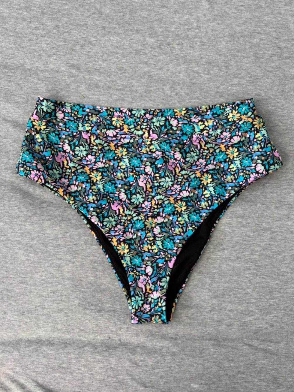 Raisins Whimsygoth Floral Bikini Bottom M High Waisted Cheeky Cottagecore